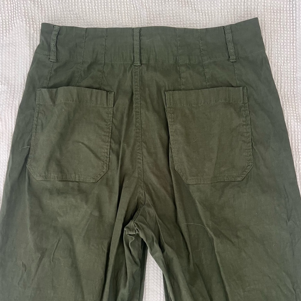 Maeve Green Wide Leg Pants - Picture 3 of 5